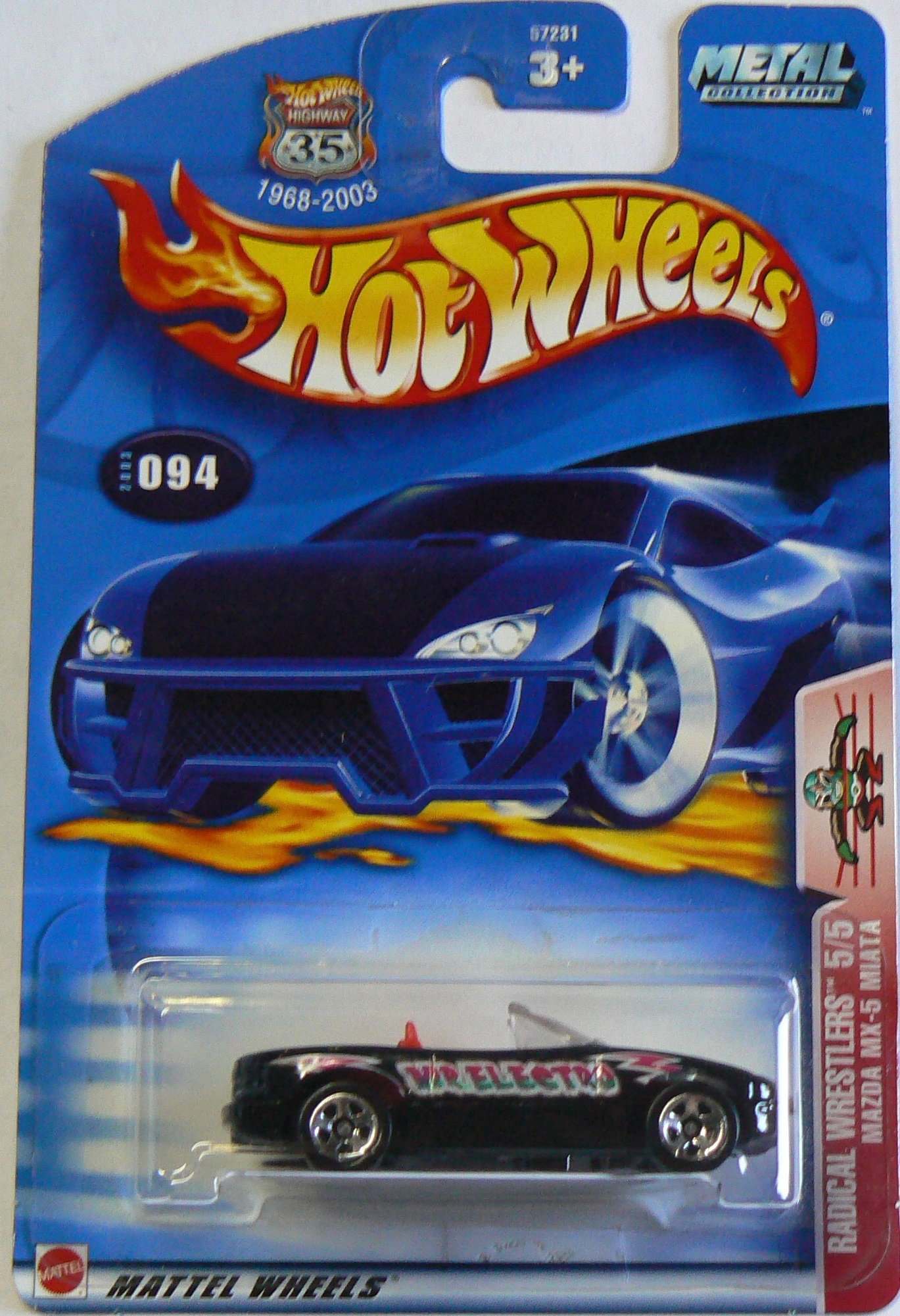 Amazon.com: Hot Wheels 2022-094 Radical Wrestlers 5/5 Mazda Mx-5